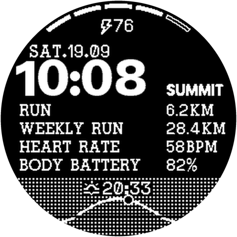 SUMMIT in the dark theme